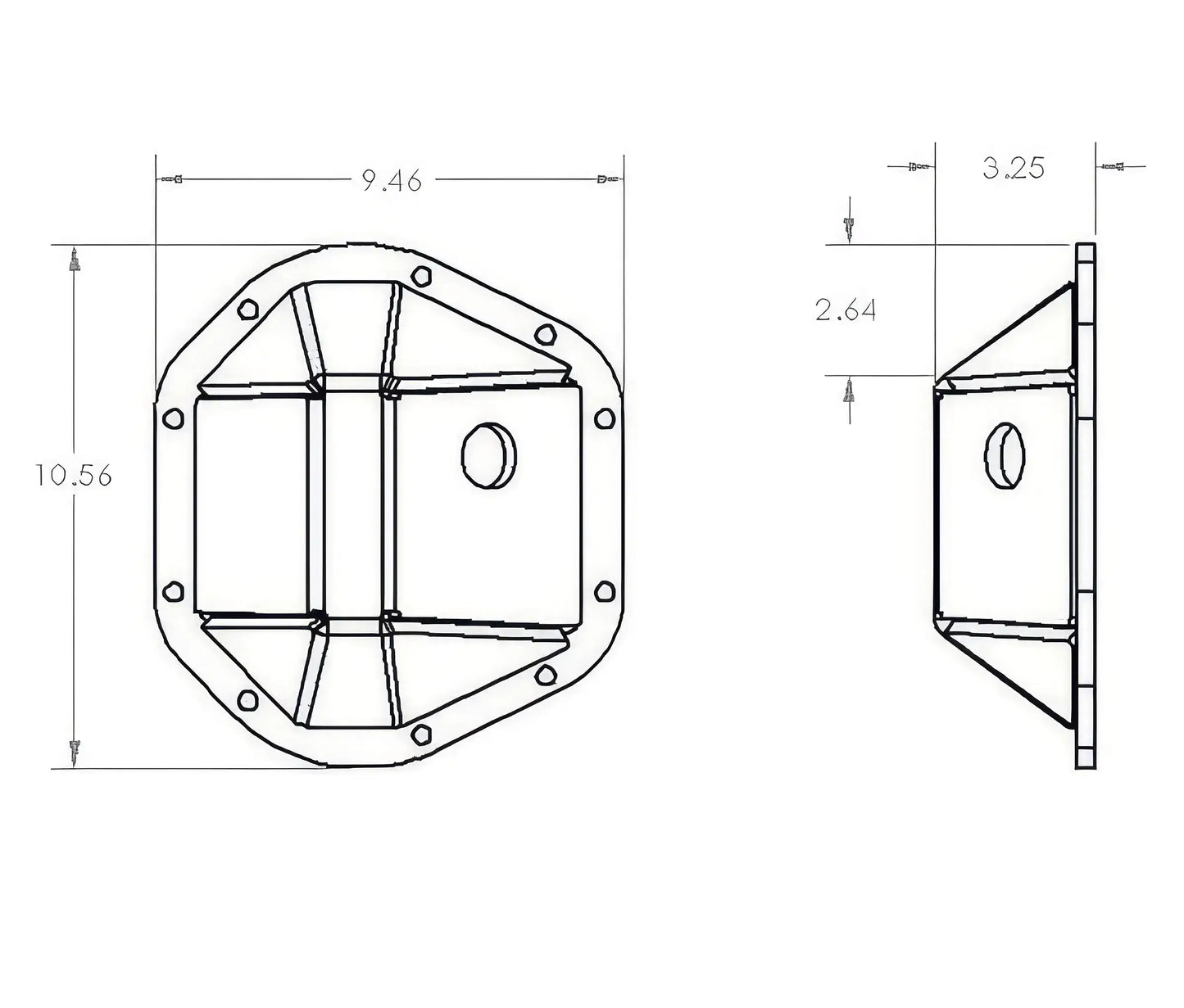 Ruff Stuff Specialties Dana 44 Differential Cover